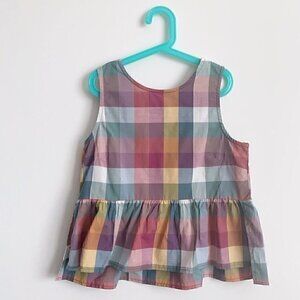 NWT Tea Collection Tiered Tie Back Girl Top, 14 Years